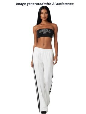 NWT Edikted XS bandeau & track pants set
